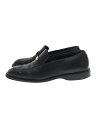 【中古】Salvatore Ferragamo◆ローファー/UK6.5/BLK【シューズ】