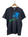【中古】FRUIT OF THE LOOM◆80s/DELAWARE PARK/Tシャツ/L/コットン/BLK/無地【メンズウェア】(4)