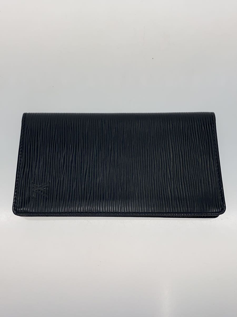 【中古】LOUIS VUITTON◆ポルト・カルト・クレディ・円_タイガ_BRW/レザー/BLK/メンズ【服飾雑貨他】