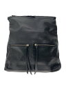 【中古】GIANNI CHIARINI◆リュック/レザー/BLK【バッグ】