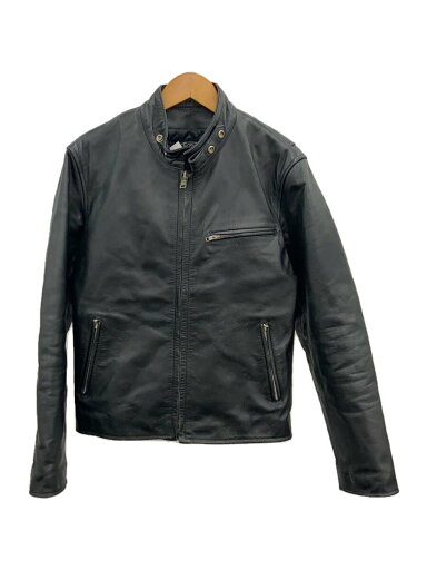 【中古】HORN WORKS◆シングルライダースジャケット/L/レザー/BLK【メンズウェア】 【中古】HORN WORKS◆シングルライダースジャケット/L/レザー/BLK【メンズウェア】