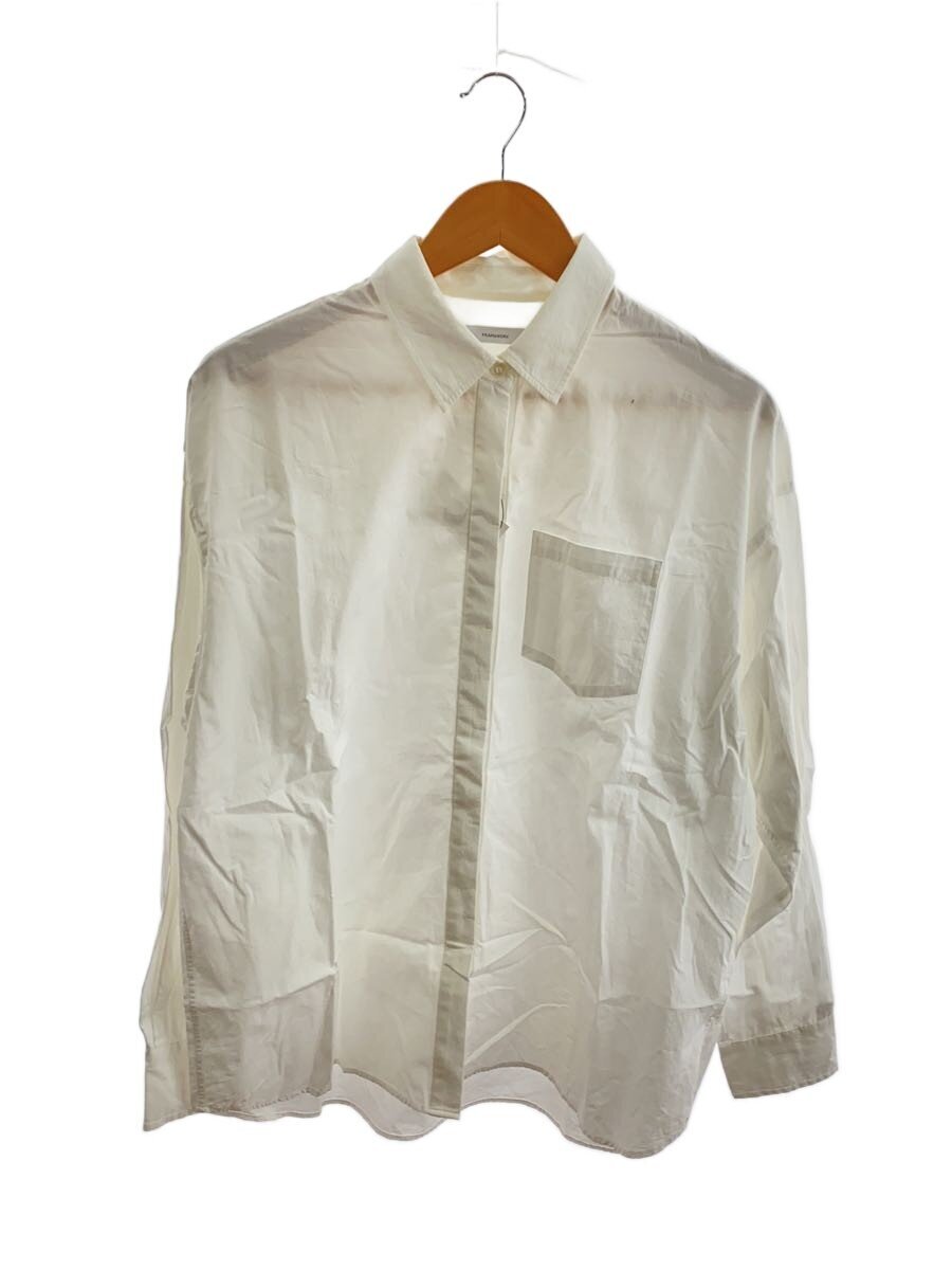FRAMeWORK◆長袖シャツ/--/コットン/WHT/24-050-220-3040-1-0