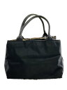 【中古】BURBERRY BLUE LABEL◆ハンドバッグ/ナイロン/BLK【バッグ】