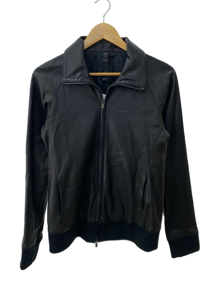 【中古】WJK◆シングルライダースジャケット/S/羊革/BLK/無地【メンズウェア】