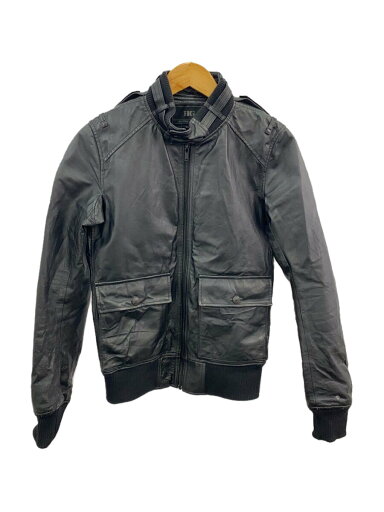 【中古】HYSTERIC GLAMOUR◆シングルライダースジャケット/S/ピッグレザー/BLK/4LB-1561//【メンズウェア】 【中古】HYSTERIC GLAMOUR◆シングルライダースジャケット/S/ピッグレザー/BLK/4LB-1561//【メンズウェア】