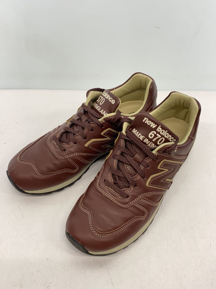 【中古】NEW BALANCE◆M670/ブラウン/UK8.5/BRW【シューズ】