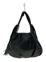 【中古】GRACE CONTINENTAL◆トートバッグ/レザー/BLK/無地【バッグ】