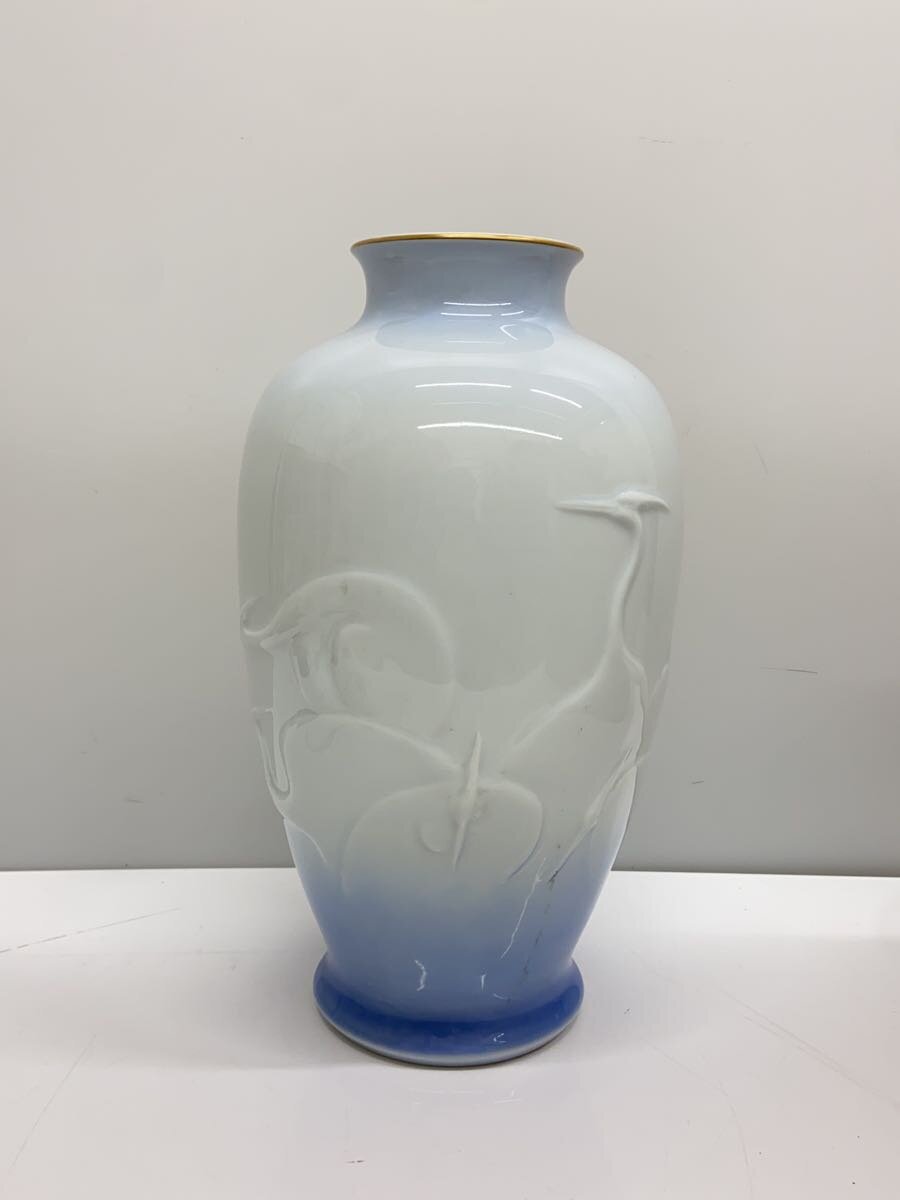 【中古】深川製磁◆壷・花瓶/WHT【インテリア小物・日用雑貨】 [2]