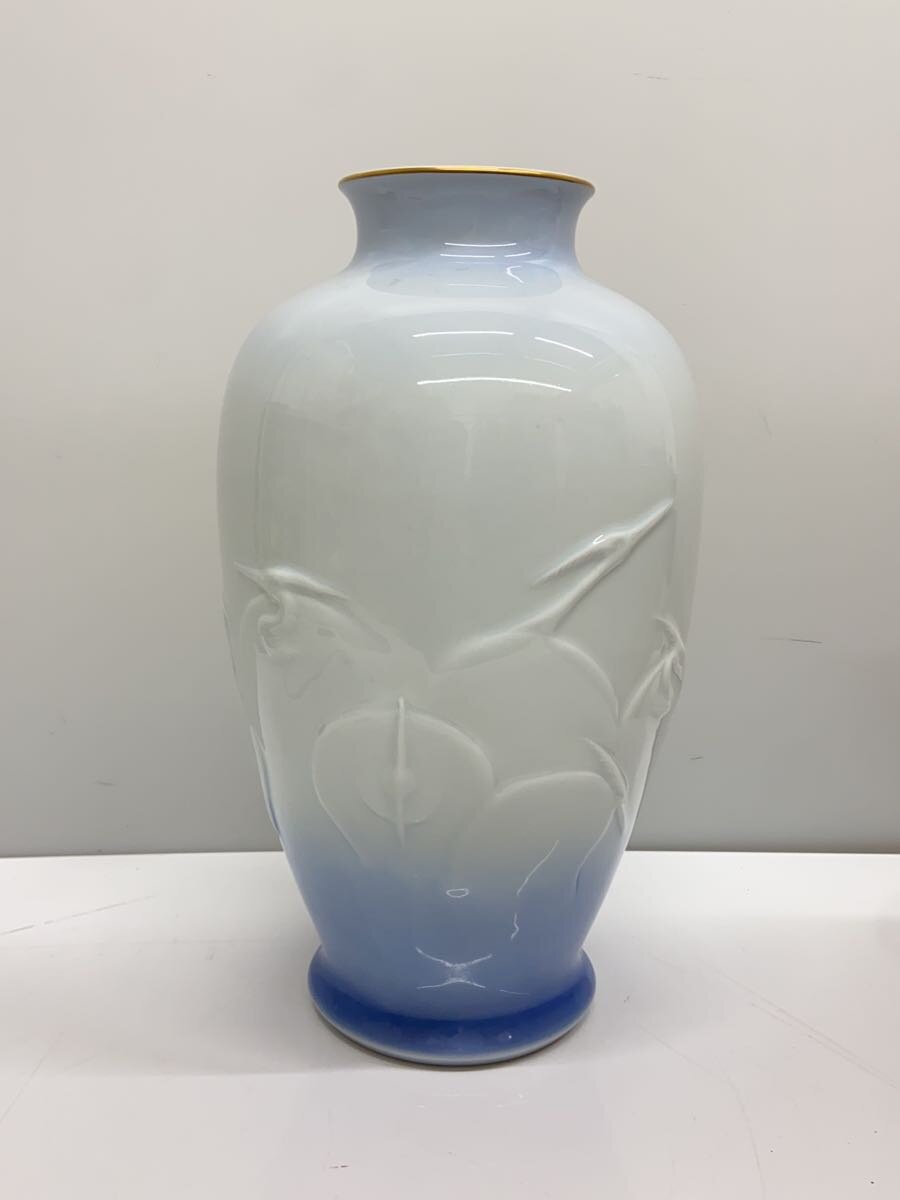 【中古】深川製磁◆壷・花瓶/WHT【インテリア小物・日用雑貨】 [3]