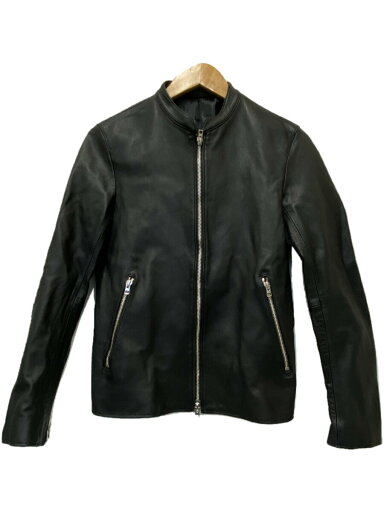 【中古】LIDNM◆レザージャケット・ブルゾン/M/羊革/BLK/L18SS-17【メンズウェア】 【中古】LIDNM◆レザージャケット・ブルゾン/M/羊革/BLK/L18SS-17【メンズウェア】