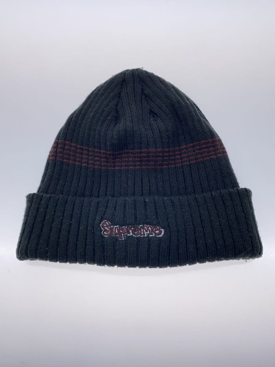 【中古】Supreme◆19FW/Gonz Logo Beanie/ニットキャップ/FREE/アクリル/BLK/メンズ【服飾雑貨他】