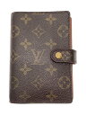 【中古】LOUIS VUITTON◆アジェンダPM_モノグラム_BRW/レザー/BRW/総柄/レディース/R20005【服飾雑貨他】