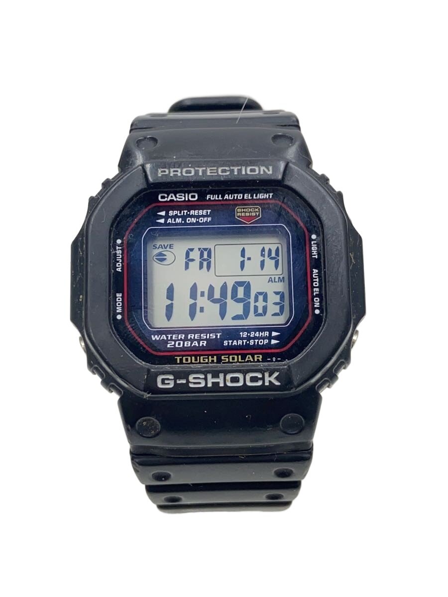 【中古】CASIO◆ソーラー腕時計/デジタル/ラバー/BLK/BLK/G-5600SP-1JF【服飾雑貨他】