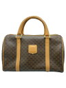 【中古】CELINE◆ボストンバッグ/レザー/BRW/総柄/M14【バッグ】