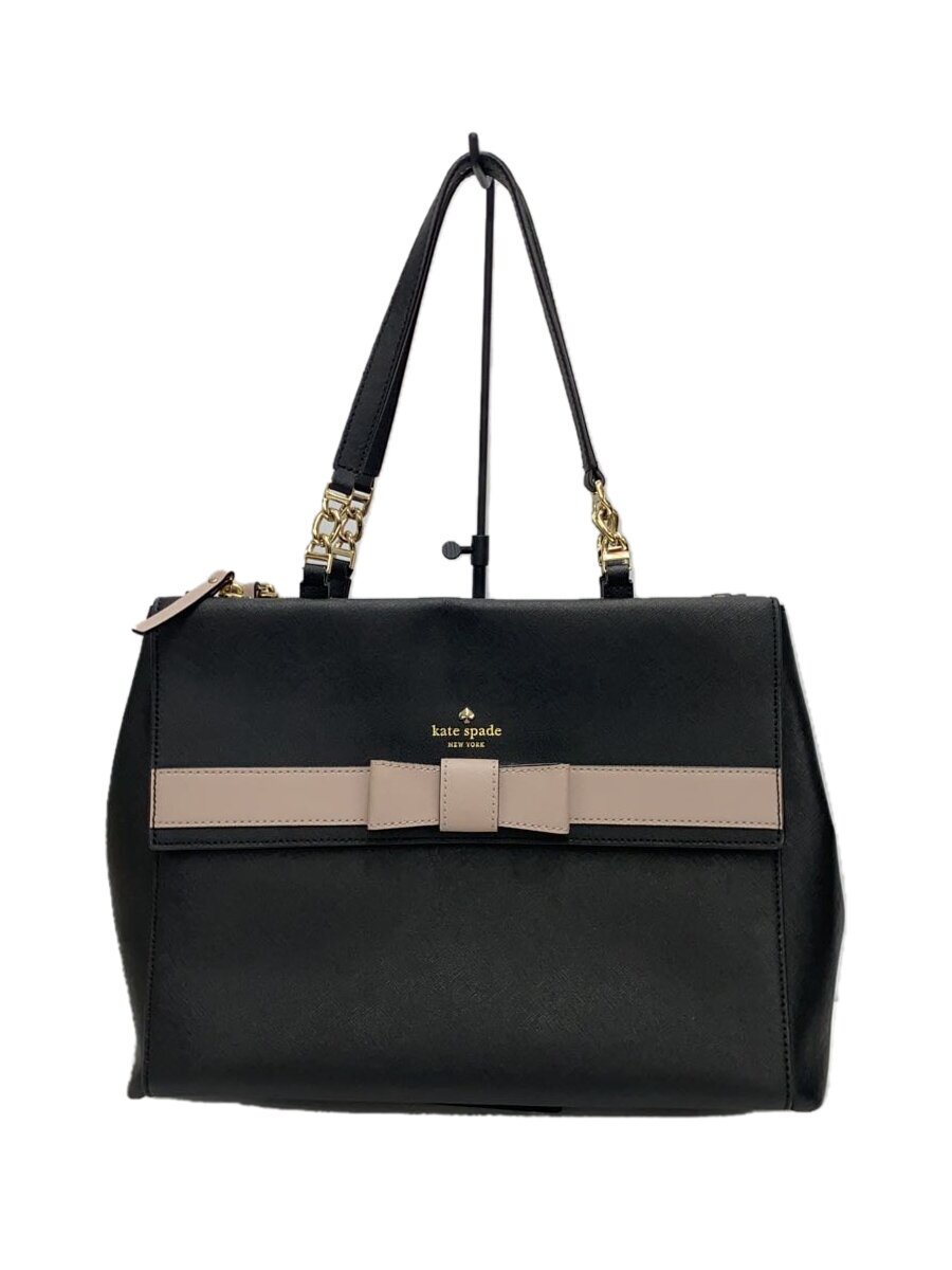 KATE SPADE - 【中古】kate spade new york◆トートバッグ/--/BLK/無地【バッグ】