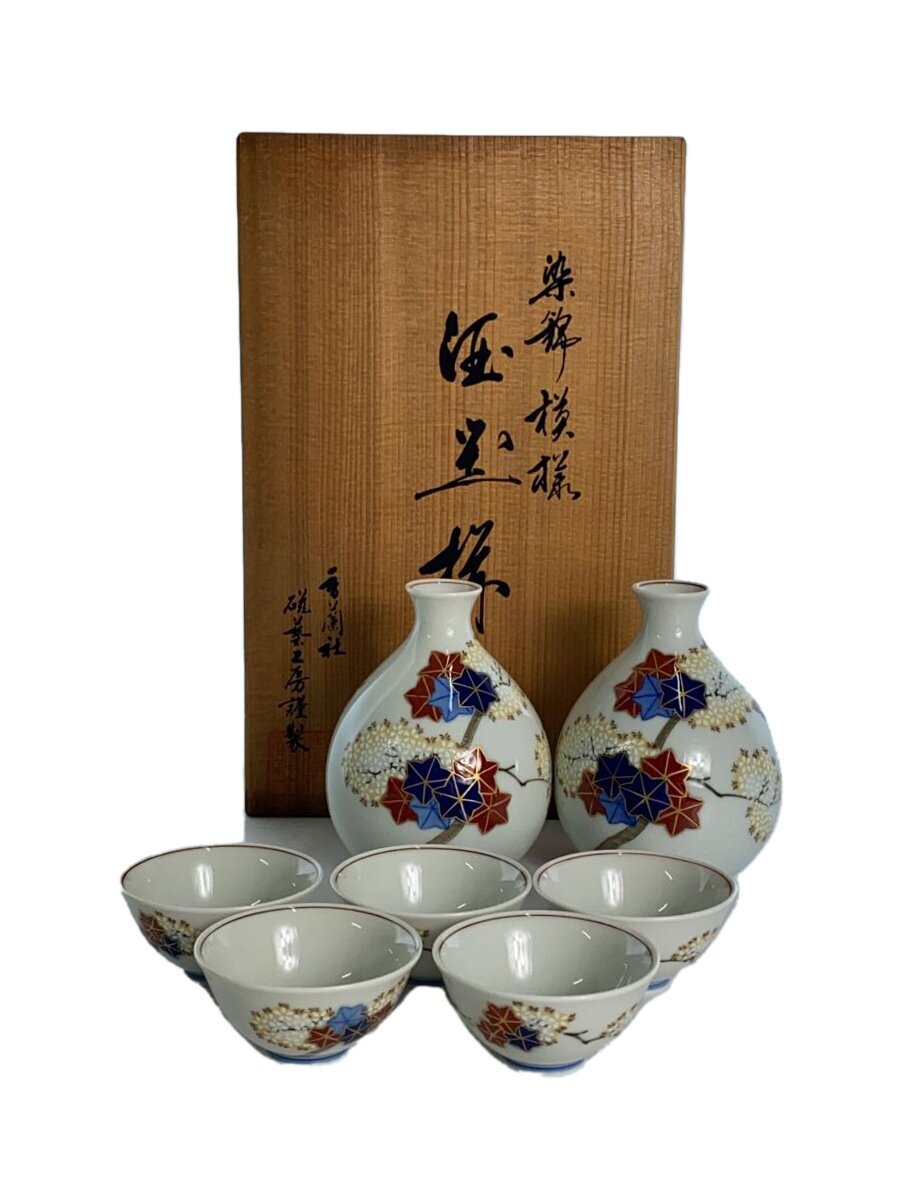 【中古】香蘭社◆和食器その他/酒器揃/7点セット/WHT【キッチン用品】