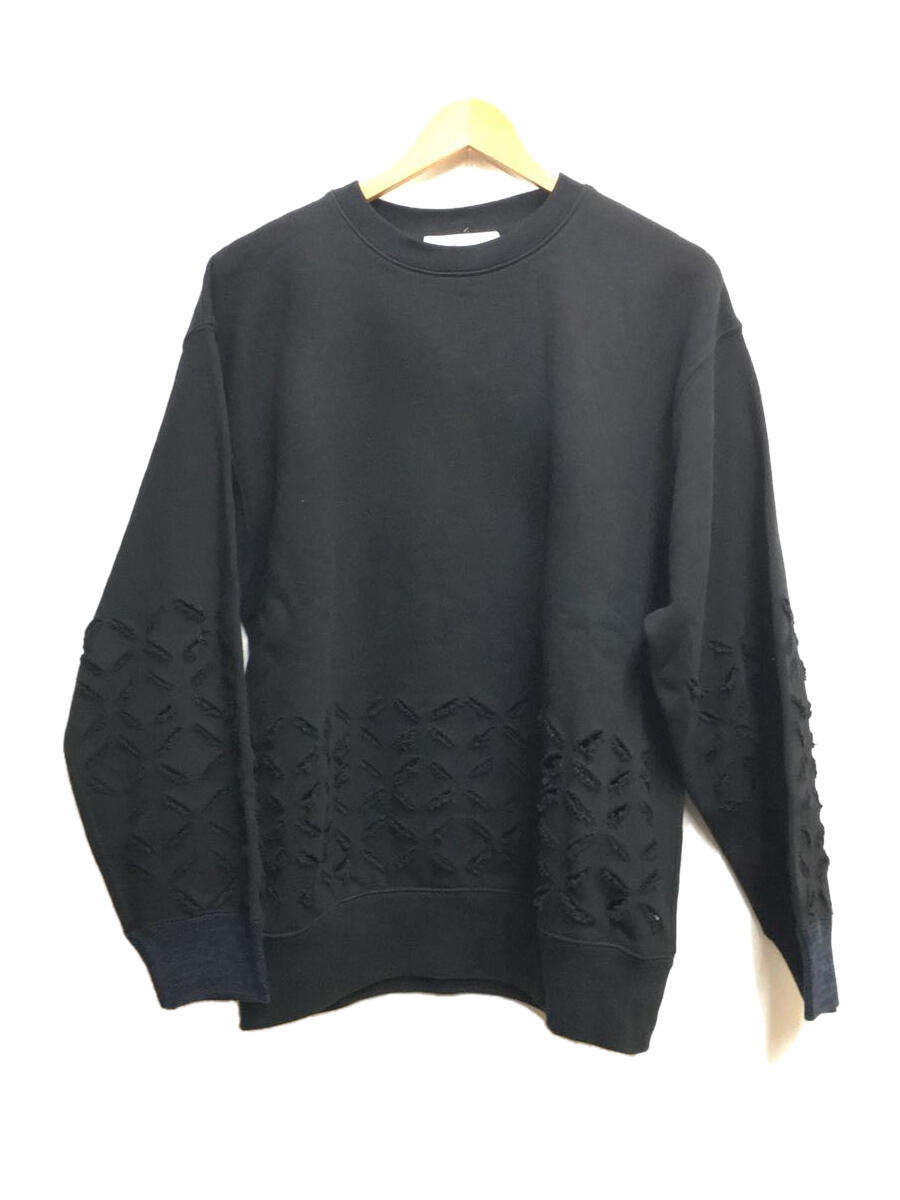 楽天2nd STREET 楽天市場店【中古】TOGA VIRILIS TOGA ARCHIVES◆22SS/KNIT RIB SWEATSHIRT/スウェット/46/コットン/BLK/TV21-JL334【メンズウェア】