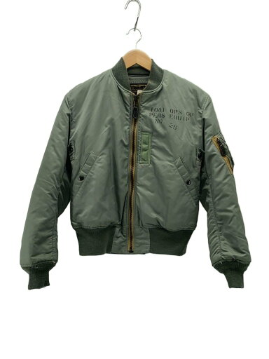 【中古】THE REAL McCOY’S◆ザリアルマッコイズ/フライトジャケット/S/ナイロン/無地/カーキ【メンズウェア】 【中古】THE REAL McCOY’S◆ザリアルマッコイズ/フライトジャケット/S/ナイロン/無地/カーキ【メンズウェア】