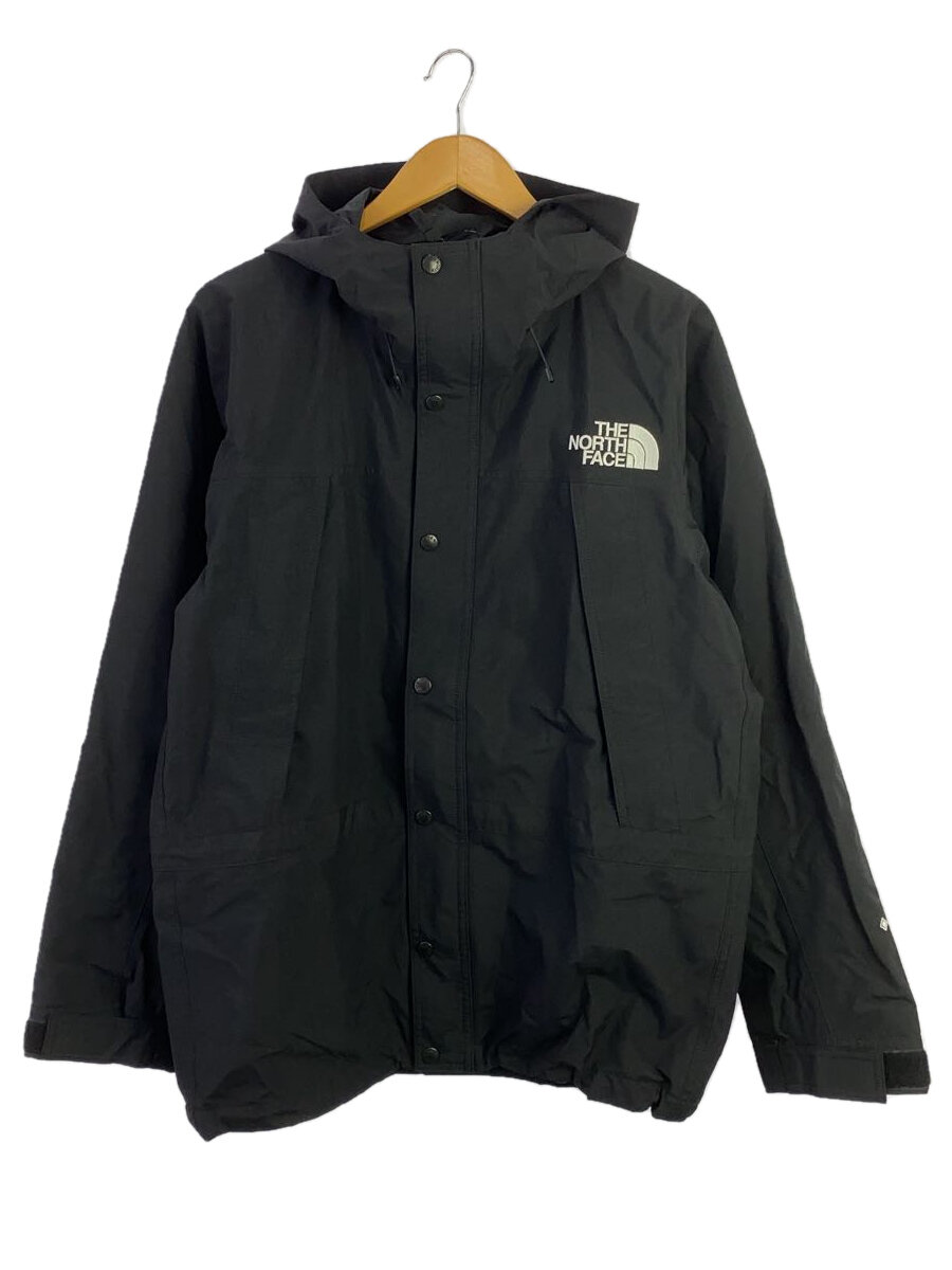 【中古】THE NORTH FACE◆MOUNTAIN LIGHT JACKET_マウンテンライトジャケット/L/ゴアテックス/BLK【メンズウェア】