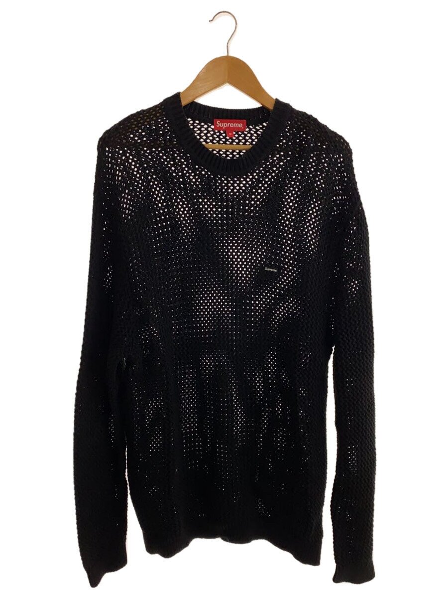 【ブランド】Supreme 【ブランドカナ】シュプリーム 【型番】 【程度】B 【サイズ】M 【メインカラー】ブラック 【素材・生地】コットン 【キーワード】　　　/ 2025/08/26 セカンドストリート池袋P’パルコ店【4360】【中古】Supreme◆OPEN KNIT SMALL BOX SWEATER/M/コットン ブランド Supreme 型番 カラー ブラック 柄 素材・生地 コットン>色・素材について サイズ M>サイズ表示について 実寸（cm） 【シャツ】 肩幅：52 / 身幅：53 / 着丈：79.5 / 袖丈：74 / ゆき：/ 【その他】 その他サイズ：/ 商品は　セカンドストリート池袋P’パルコ店の店頭にて販売しております。商品に関するお問合わせは、お電話(TEL:03-6709-3680)にて、問合わせ番号：2334263823310をお伝えください。 配送方法やお支払い方法に関するお問い合わせは、サポートセンターまでご連絡をお願いします。 ※お電話の対応は営業時間内のみとなります。お問い合わせフォームでお問い合わせの際はご注文番号をご記入下さい この商品に関する出品店舗からのコメント 【商品名】OPEN KNIT SMALL BOX SWEATER■状態B目立ったキズや汚れは御座いませんがあくまで中古品となりますので、ご理解の上、ご検討をお願い致します。店頭でも同時販売を行っているため、商品説明に記載の無い汚れやダメージが生じる場合がございます。状態について等ご不明な点、ご質問はお気軽に当店までお問合せ下さいませ。