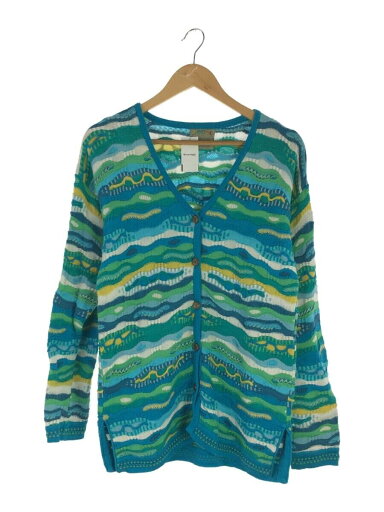 【中古】COOGI◆オーストラリア製/3Dニットカーディガン(薄手)/S/コットン/BLU【メンズウェア】 【中古】COOGI◆オーストラリア製/3Dニットカーディガン(薄手)/S/コットン/BLU【メンズウェア】