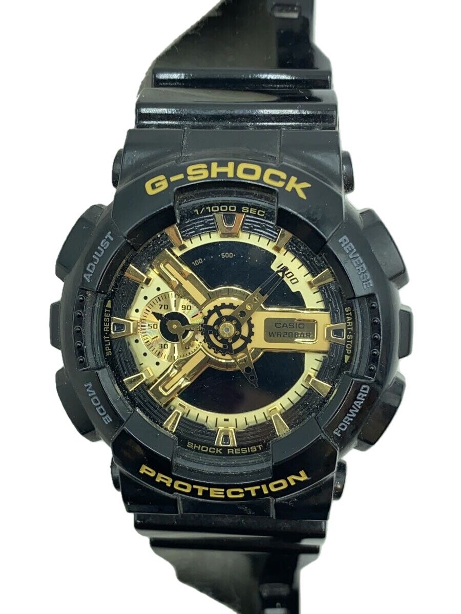【中古】CASIO◆クォーツ腕時計・G-SHOCK/デジアナ/ラバー/BLK/BLK【服飾雑貨他】