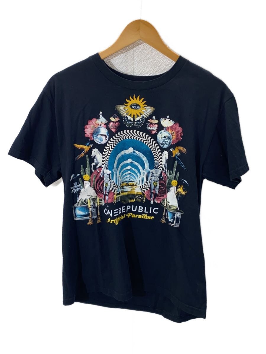 【中古】GILDAN◆Tシャツ/M/コットン/BLK/プリント/OneRepublic//【メンズウェア】