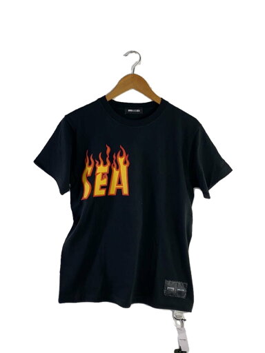 【中古】WIND AND SEA◆Tシャツ/S/コットン/BLK/プリント/WDS-THRA-04【メンズウェア】 【中古】WIND AND SEA◆Tシャツ/S/コットン/BLK/プリント/WDS-THRA-04【メンズウェア】