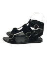 【中古】PRADA◆サンダル/35/BLK【シューズ】