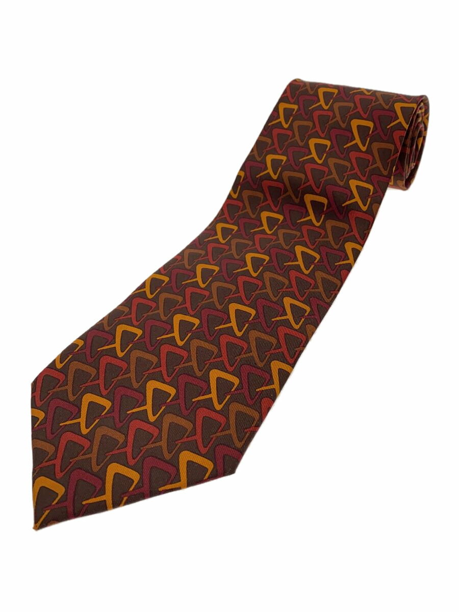 【中古】GUCCI◆ネクタイ/シルク/RED/メンズ【服飾雑貨他】