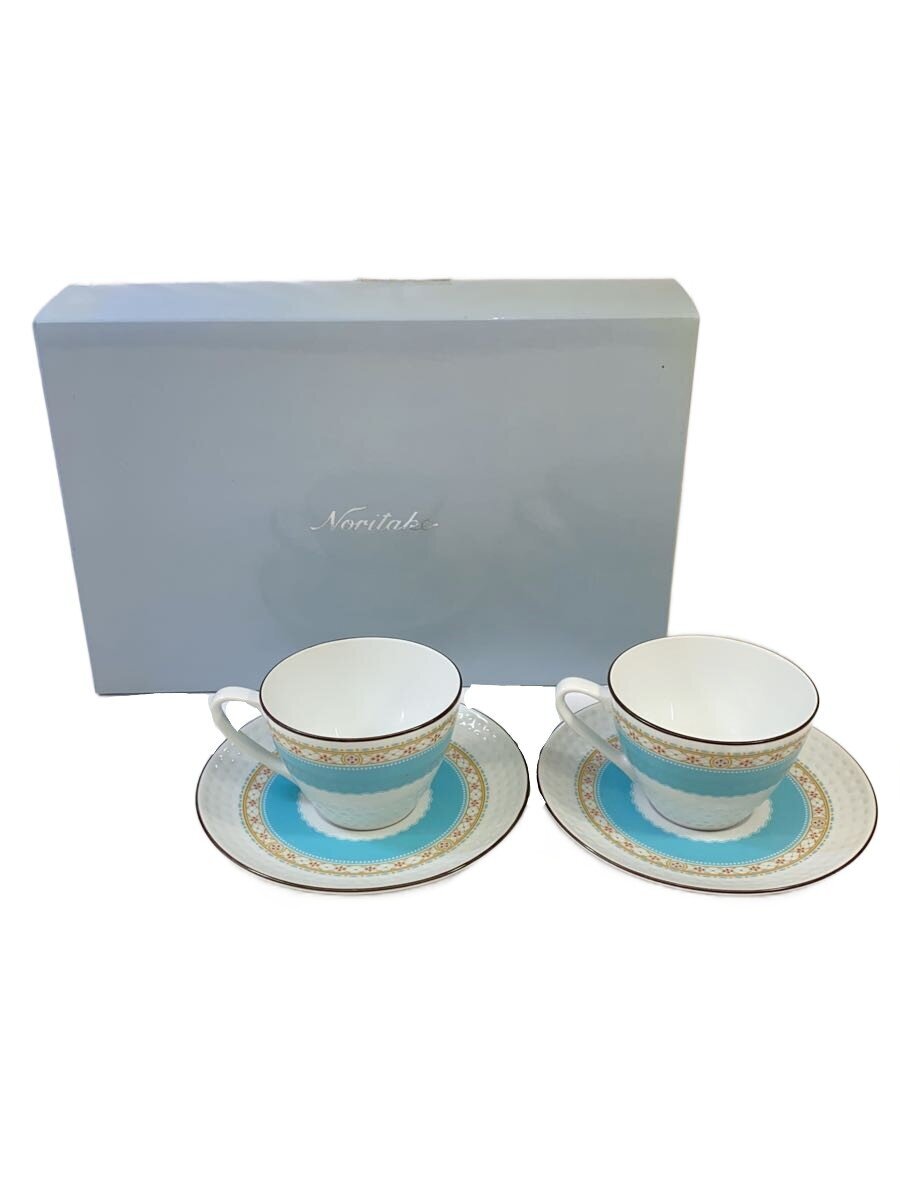 【中古】Noritake◆ハミングブルー/カップ&ソーサー/2客セット/P5389L【キッチン用品】