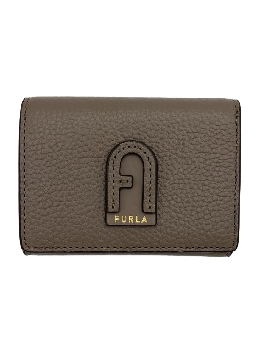 【中古】FURLA◆3つ折り財布/レザー/B