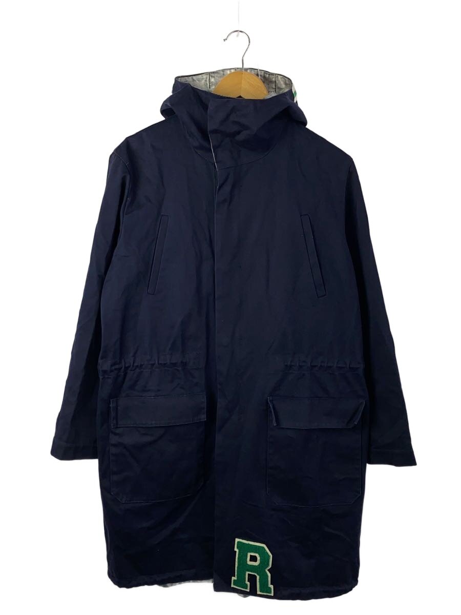 RAF SIMONS◆I/16AW/SILVER LINED PARKA/フーデットコート/44/コットン/NVY
