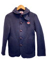 【中古】DANTON◆コート/36/コットン/BLK/無地/JD-8243//【レディースウェア】