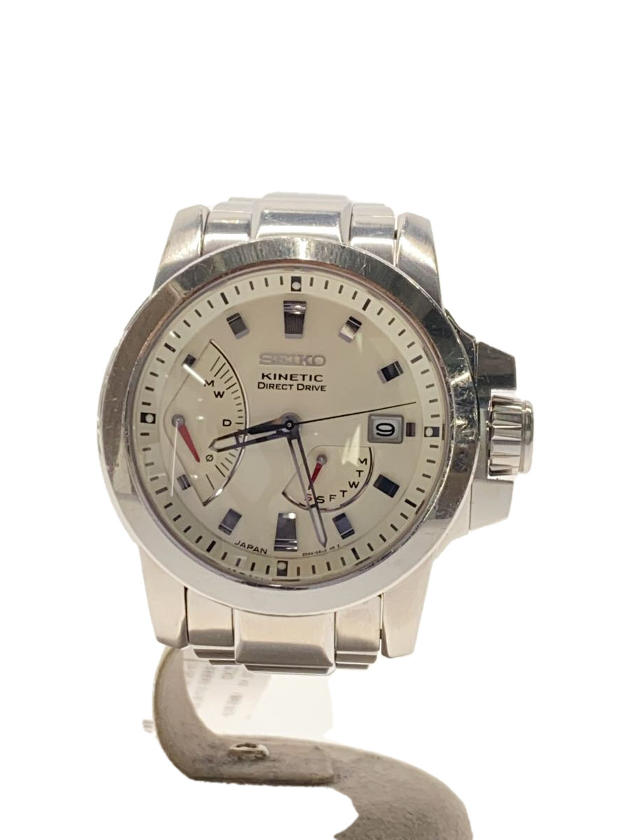 【中古】SEIKO◆自動巻腕時計/ステンレス/WHT/5D44-0AB0/ブライツフィニックス /【服飾雑貨他】