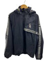 【中古】90s~/PRO LAYER/white sox/ジャケット/XL/コットン/BLK/無地【メンズウェア】