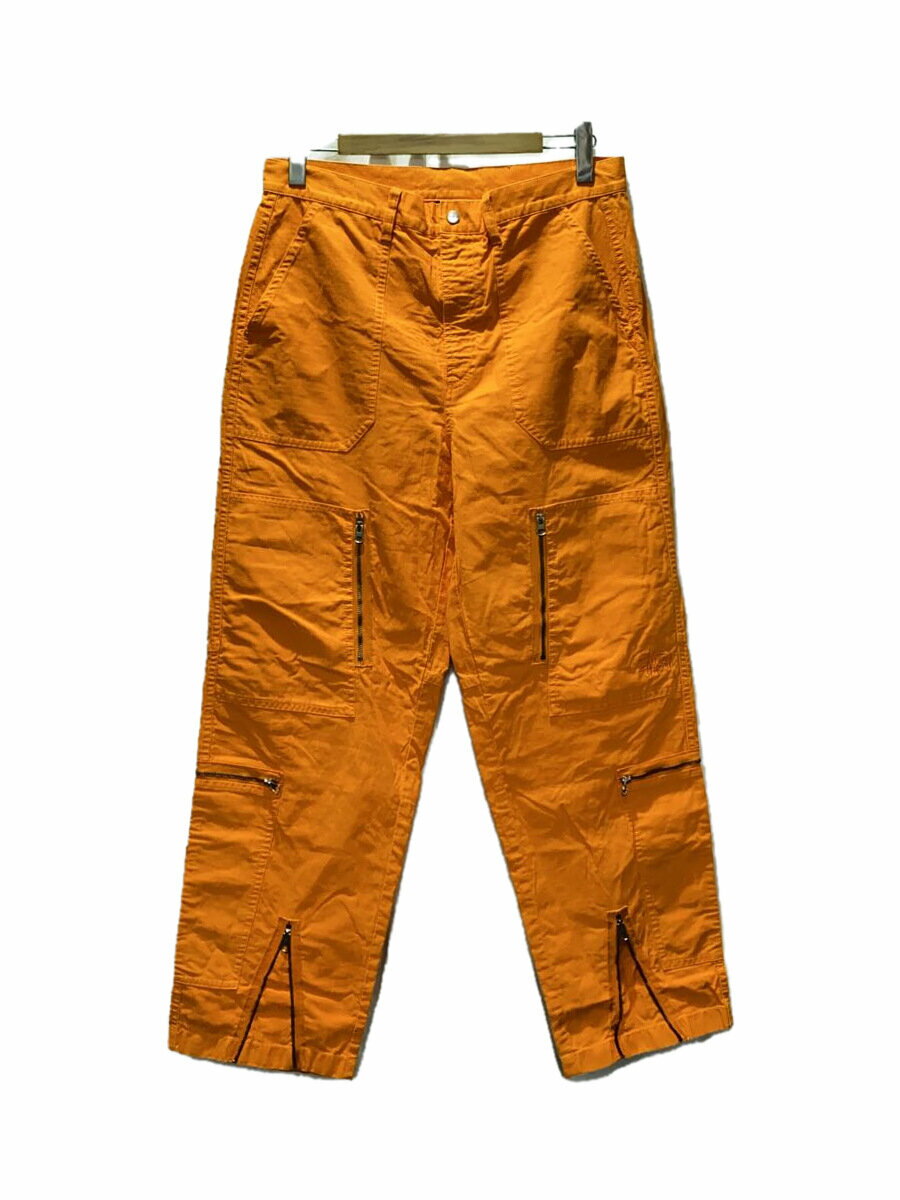【中古】STUSSY◆24SS/FLIGHT PANT NYCO PIGMENT DYED/ボトム/32/コットン/ORN/無地//【メンズウェア】
