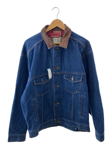 【中古】Marlboro◆Gジャン/XL/デニム/IDG/marlboro country store/90s/襟切替レザー/青【メンズウェア】 【中古】Marlboro◆Gジャン/XL/デニム/IDG/marlboro country store/90s/襟切替レザー/青【メンズウェア】