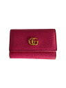 【中古】GUCCI◆キーケース/レザー/PNK/レディース【服飾雑貨他】