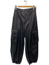 【中古】RAY BEAMS◆ボトム/1/フェイクレザー/BLK/61-23-1015-370【レディースウェア】