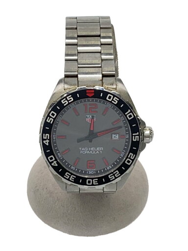 【中古】TAGHeuer◆クォーツ腕時計/アナログ/ステンレス/GRY/SLV/WAZ1018/WML4933【服飾雑貨他】 【中古】TAGHeuer◆クォーツ腕時計/アナログ/ステンレス/GRY/SLV/WAZ1018/WML4933【服飾雑貨他】
