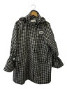 【中古】BURBERRY◆バーバリー/ジャケット/コート/ベル袖/UK6/ポリエステル/ギンガムチェック/ベル袖【レディースウェア】