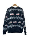 【中古】THE BLACK EYE PATCH◆BEP Jeans Tire Bordered Crewsweat/スウェット/L/BLK/総柄【メンズウェア】(4)