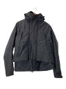 【中古】DESCENTE◆ナイロンジャケット/L/ポリエステル/BLK/無地/DAMOGC37/TRANSFORM DOWN COAT【メンズウェア】