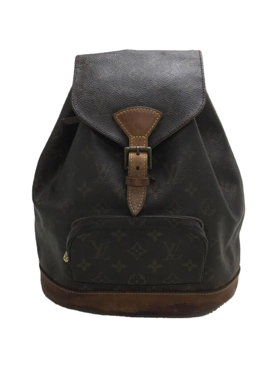 【中古】LOUIS VUITTON◆モンスリMM_モノグラム_BRW/M51136/PVC/BRW/状態考慮//【バッグ】