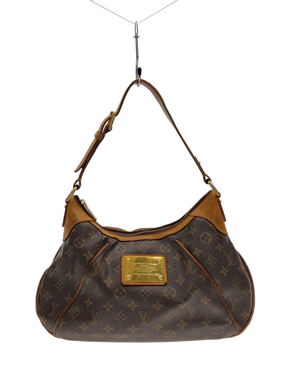 【中古】LOUIS VUITTON◆テムズGM_モノグラム・キャンバス/PVC/BRW【バッグ】