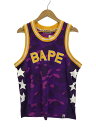 【中古】A BATHING APE◆タンクトップ/M/ポリエステル/PUP/無地/001CSG301005X/エイプカモ【メンズウェア】