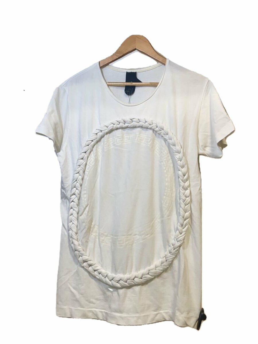 BERNHARD WILLHELM◆BRAIDEDMAN/Tシャツ/S/コットン/WHT/THBU-LA-1054//