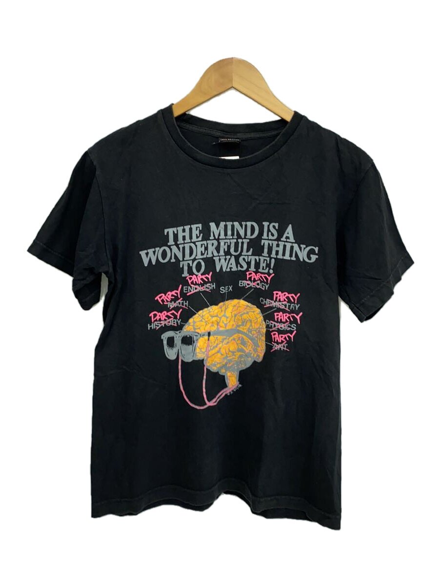 90s～00s/BRAIN WAVES/Tシャツ/M/コットン/BLK