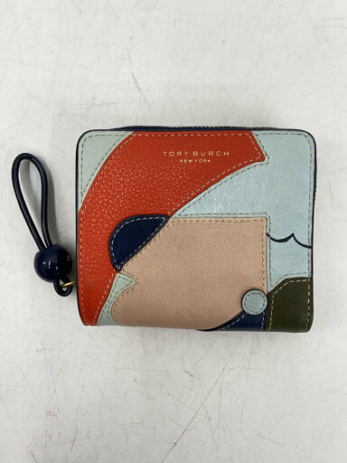 【中古】TORY BURCH◆2つ折り財布/レザー/マルチカラー/レディース/10009171【服飾雑貨他】 【中古】TORY BURCH◆2つ折り財布/レザー/マルチカラー/レディース/10009171【服飾雑貨他】